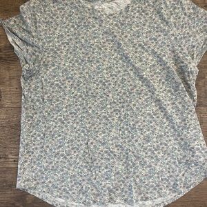 Old Navy Multicolor Floral Short Sleeve Tee